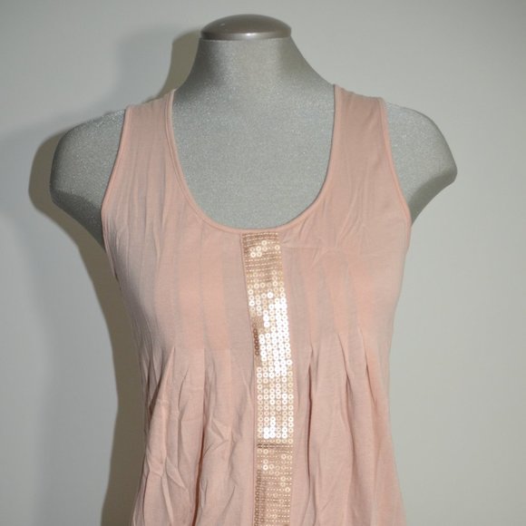Mark. Racerback Tank with Front Sequin Stripe - Picture 3 of 9